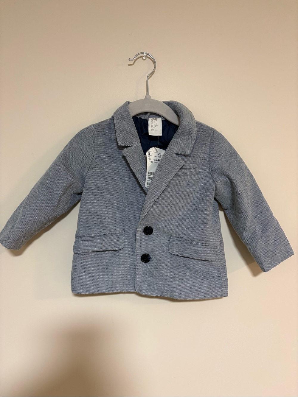 H&M Light Gray Kids Blazer Jacket